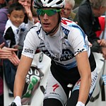 Andy Schleck  l'arrive du le Tour de Luxembourg 2009